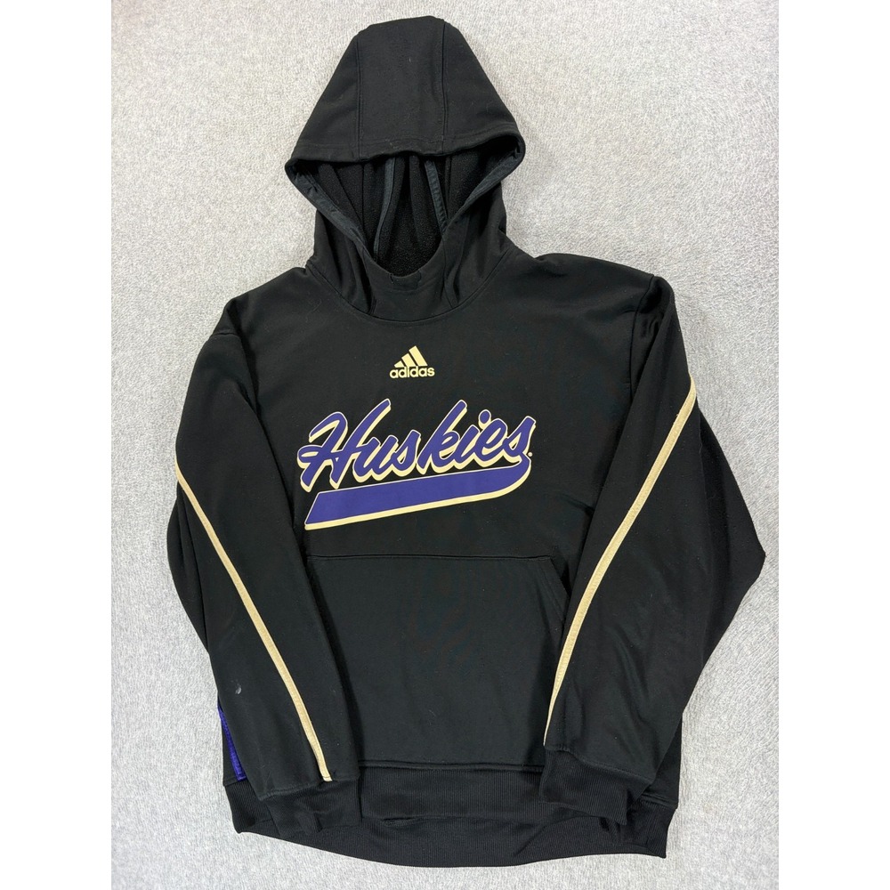 Washington Huskies Adidas Team Issue Campus Hoodie Sweatshirt (Men's Large)